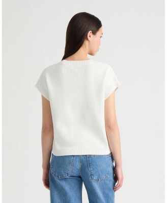 Women's Sleeveless sweater with Sequin Detail