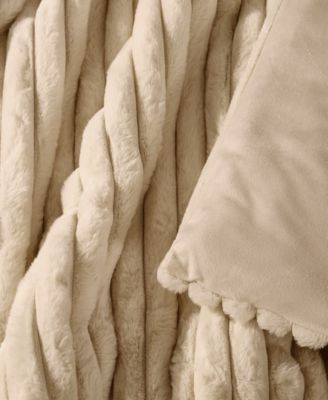 Channel Faux Fur 3-Pc. Comforter Set, King