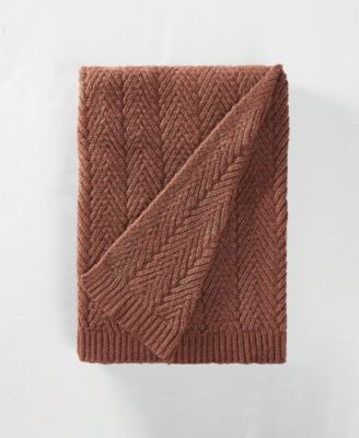 Chevron Faux Mohair Throw, 50" x 70"