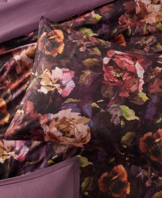 Seraphina Velvet Floral Print 4-Pc. Comforter Set, King