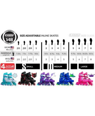 BLADE Adjustable Inline Skates with Urethane Wheels