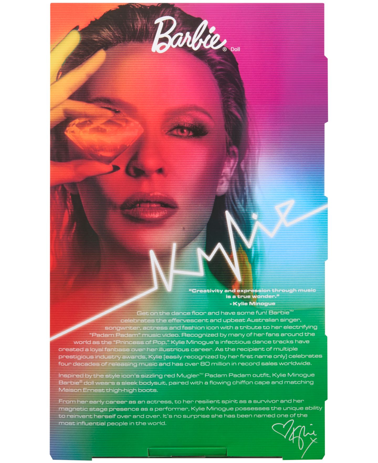 Детская кукла Barbie Kylie Minogue Music Series 14" Collectible Doll, Ages 6+ — фото 4