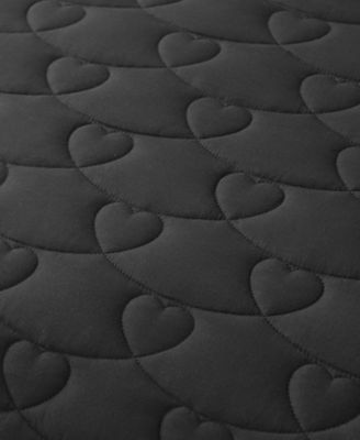 Cheetah Doodle Hearts Reversible 3-Pc. Quilt Set, King