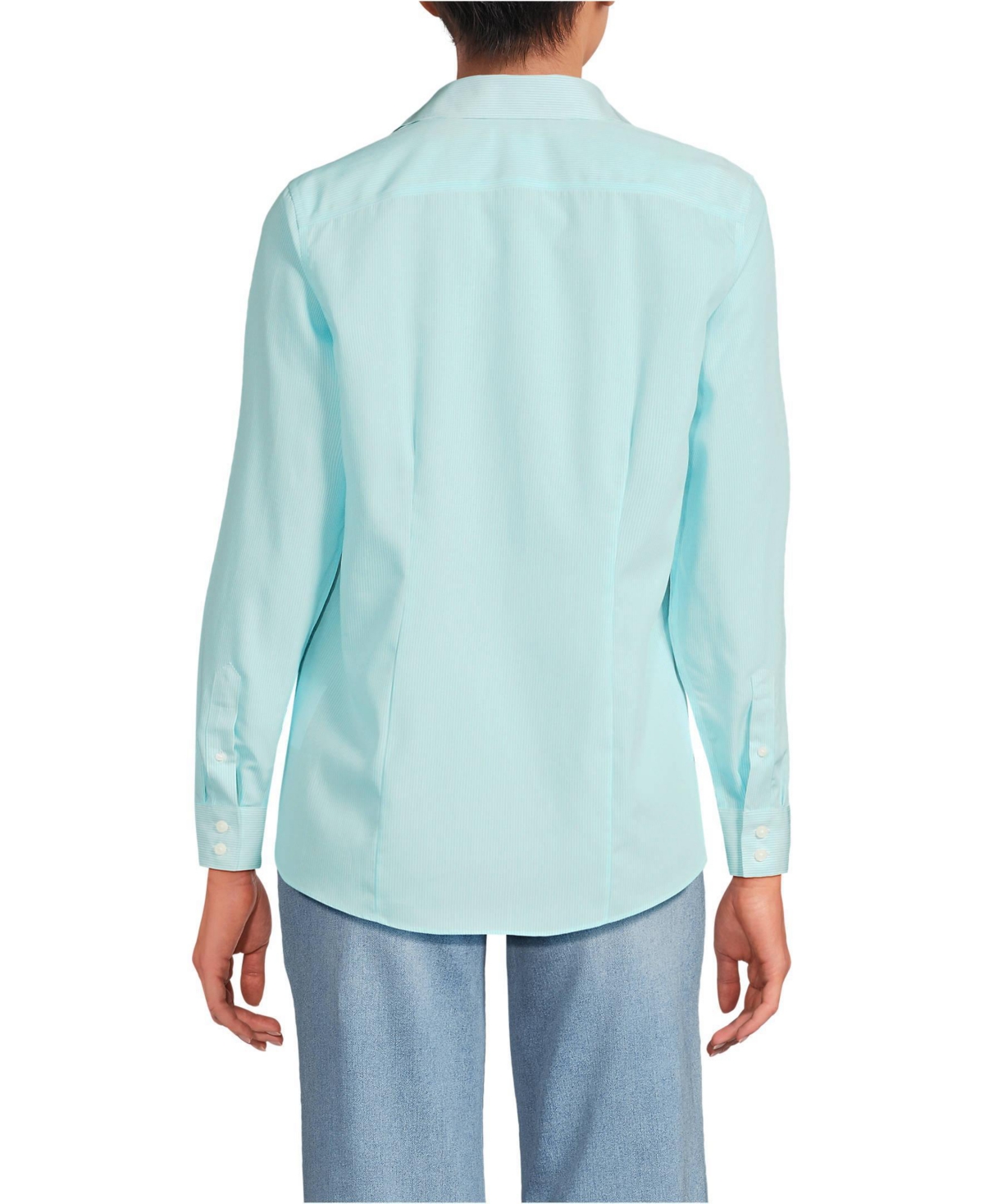 Lands' End Petite No Iron Button Front Shirt