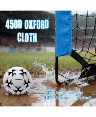 Pro-Grade 4x3ft Pop-Up Soccer Goal for Kids – Durable 5-Layer Tear-Resistant Net & 10mm Poles, Portable Training Set with Size 4 Ball