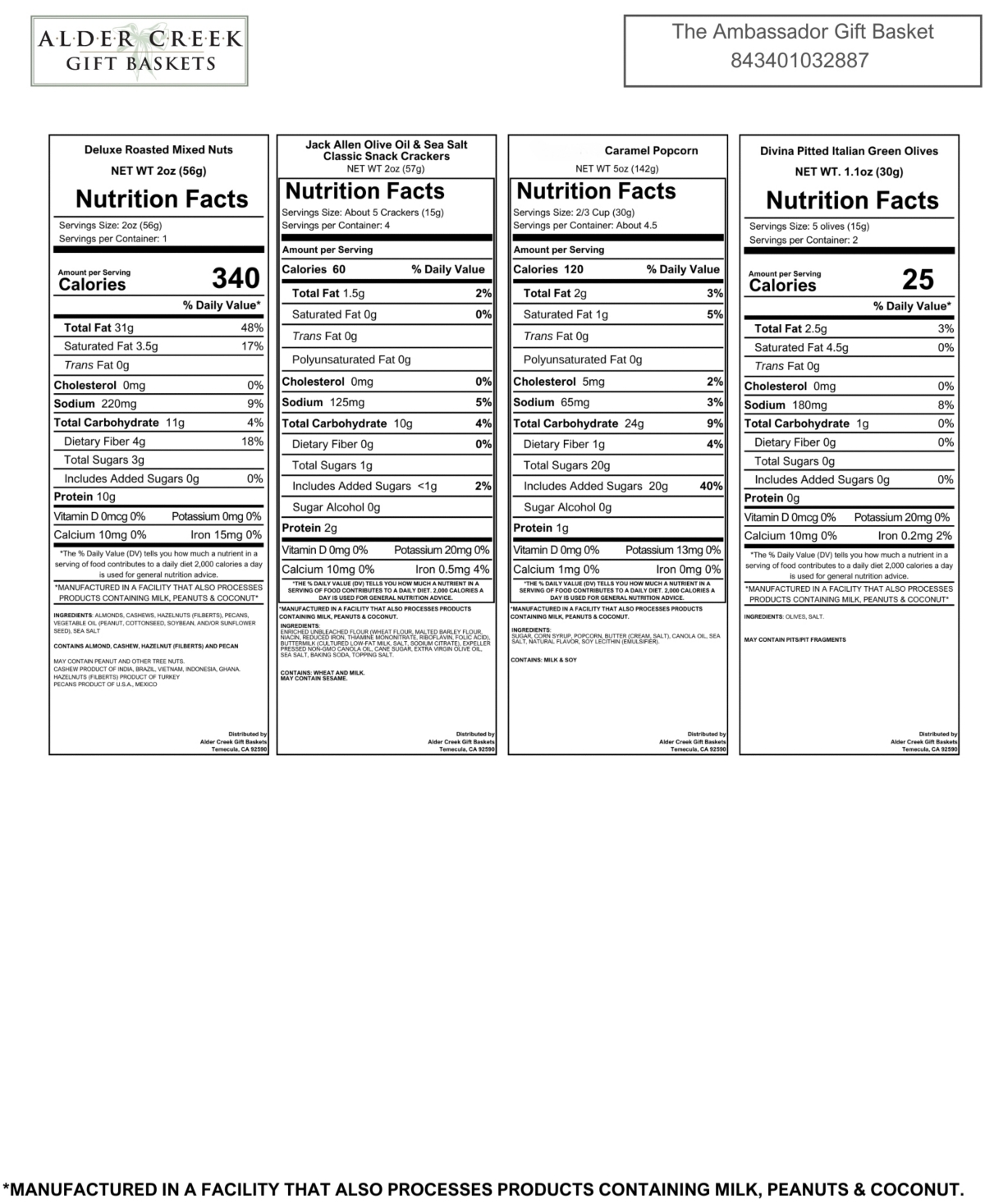 Alder Creek Gift Baskets The Ambassador Gift Basket, 14-Pc.