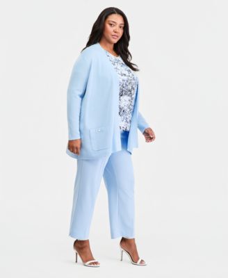 Plus Size Hollywood Slim-Fit Ankle Pants