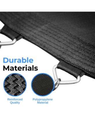 Outdoor Trampoline 8FT–14FT with Safety Enclosure Net & Ladder, ASTM Approved Heavy-Duty Trampoline for Kids & Adults