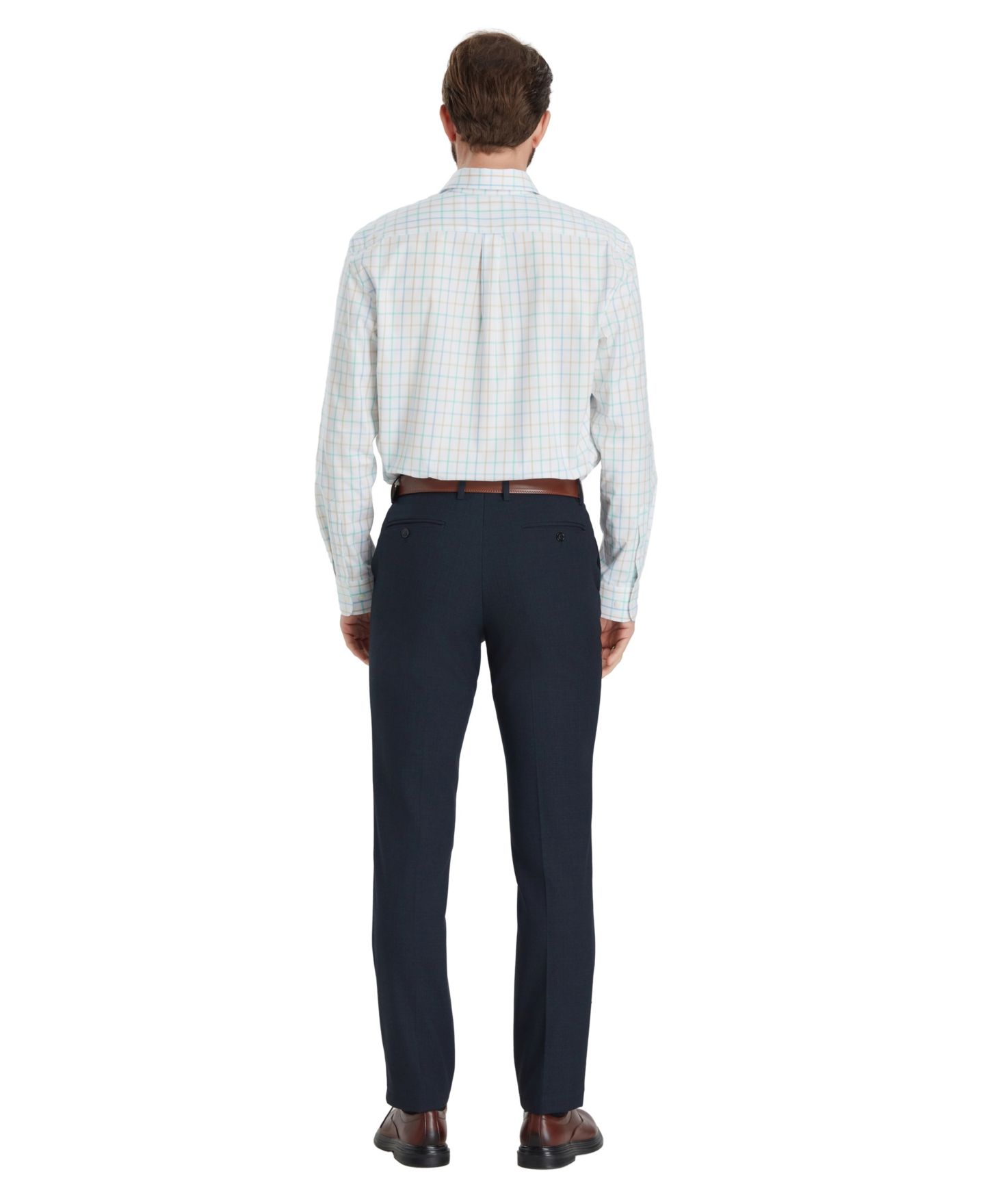 Мужская рубашка Club Room Windowpane Plaid, цвет: Мятный — фото 6