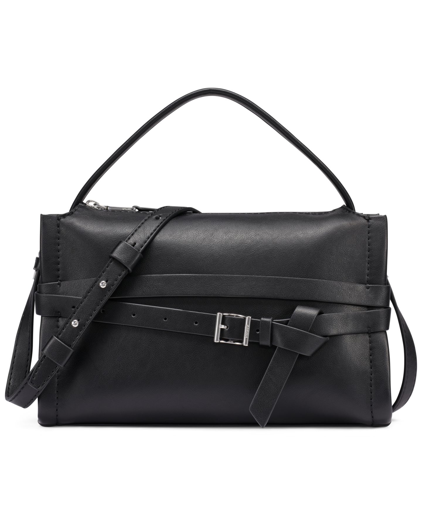 Женская сумка DKNY Bridie Small Crossbody, цвет: Чёрный / Серебряный — фото 1