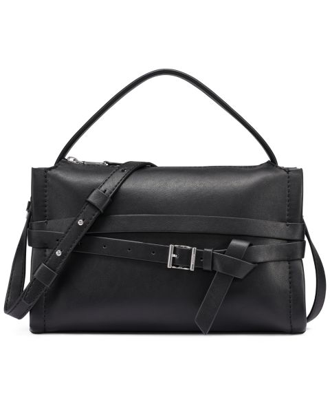 Женская сумка DKNY Bridie Small Crossbody, цвет: Чёрный / Серебряный