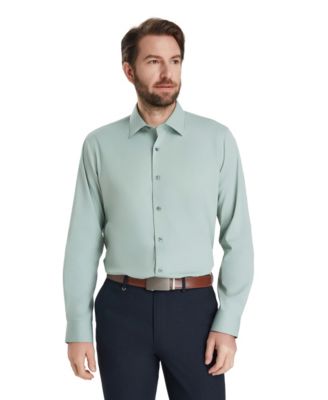 Men's Long-Sleeve Solid Dress Shirt