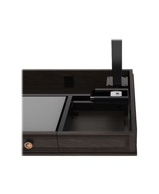 UD5B-OFF Height Adjustable Standing Desk, Brown