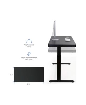 EW8W Height Adjustable Standing Desk, White