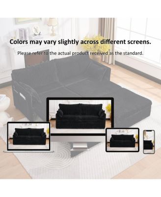 73" Convertible Sofa Bed with USB Ports