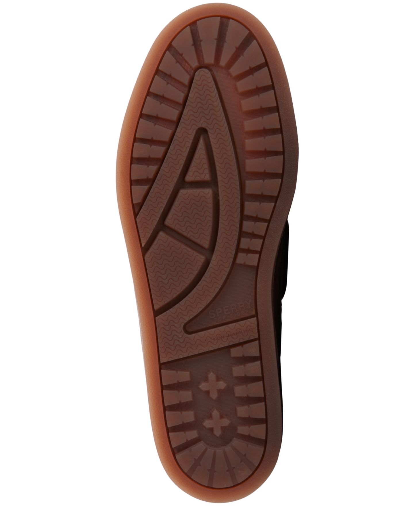 Женские туфли Sperry Authentic Original Two-Eye Mudguard Round Toe Boat, цвет: Amaretto — фото 5