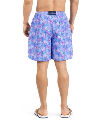 Men's Brushstroke Printed Swim Shorts