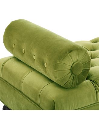  Elegant Tufted Bench with Two Pillows