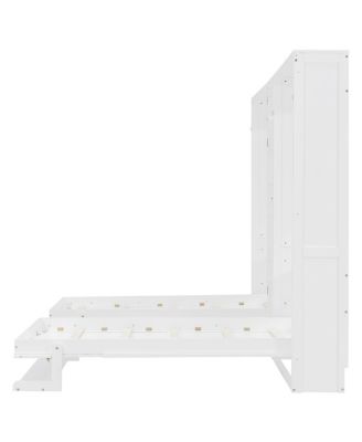 Streamdale Dual Twin Wall Murphy Beds w/ Cabinets & Shelves