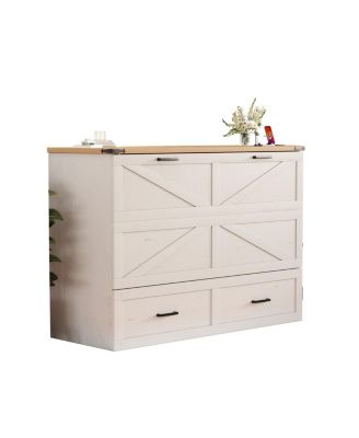 Murphy Bed with Charging Station & Storage Drawer