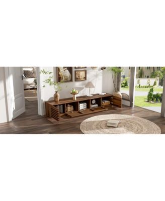  70" Modern TV Stand for TVs up to 80" with Cable Management & Soft-Closing Hinges