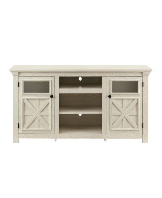 Farmhouse Barn Door TV Stand Media Console
