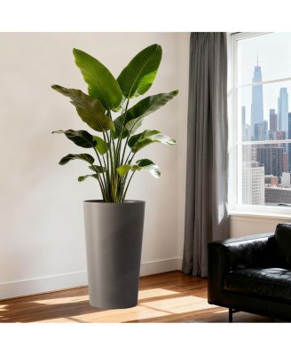  2 Pack 21.7" Tall Square Planters for Indoor/Outdoor Plants