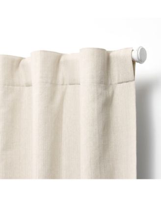 Sallie Total Blackout, Back Tab and Rod Pocket Single Curtain Panel