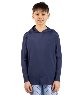 Boys Solid Long Sleeve Hoodie