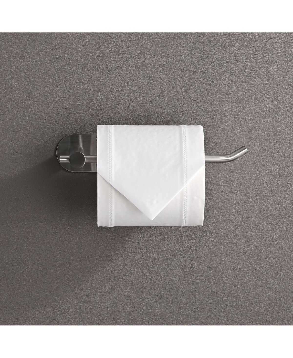 Rainsken Paper Towel Holder, Stainless Steel Wall-mounted Tissue Holder, Self-Adhesive or Drilling for Kitchen and Bathroom