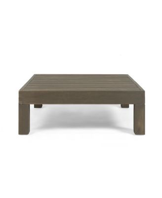 Rustic Acacia Wood Outdoor Coffee Table