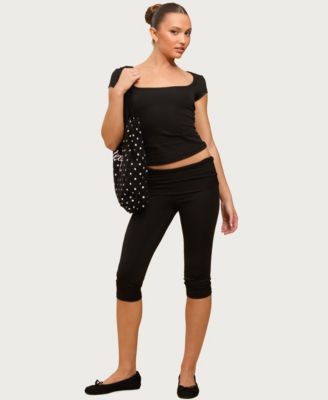 Women's Ravena Foldover Capri Leggings