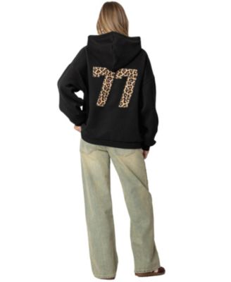 Women's Leopard 77 Oversized Hoodie