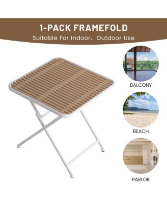 4pcs Warm Stackable Armchair with Folding Table