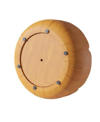 35.63" Round Wood Grain Outdoor/Indoor Coffee Table