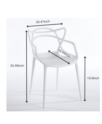 5pcs Dining Set, Metal Leg Table, Mid-century Style