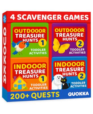 Scavenger Hunt Game for Toddlers 3-5 – 50 Toddler Activities Cards Game Set
