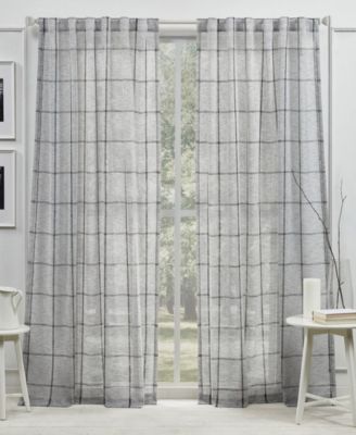 Rubin Sheer, Back Tab and Rod Pocket Single Curtain Panel