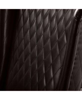 Faux Leather High-Back Accent Chair, Modern Side Chair for Living Room, Bedroom