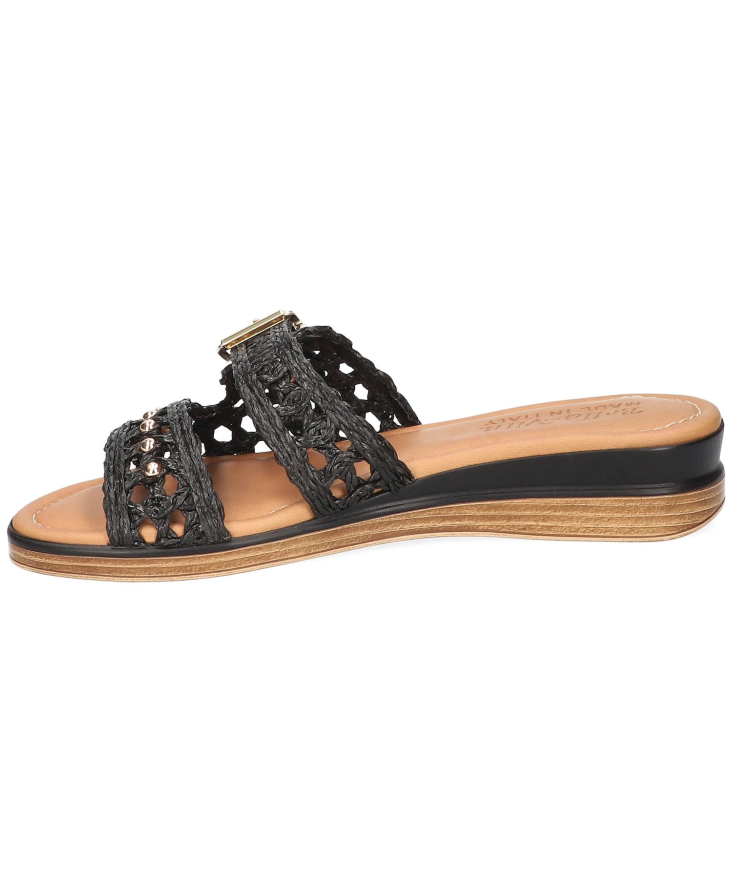 Women's Bar-Italy Slip-On Wedge Sandals
