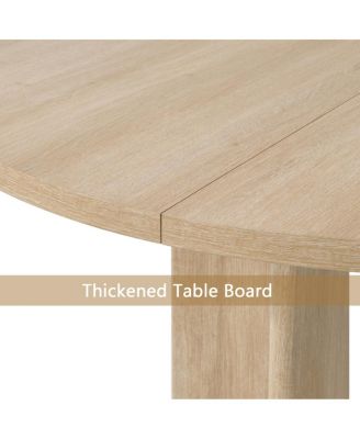 Modern Farmhouse 47.3" Round Dining Table for 4