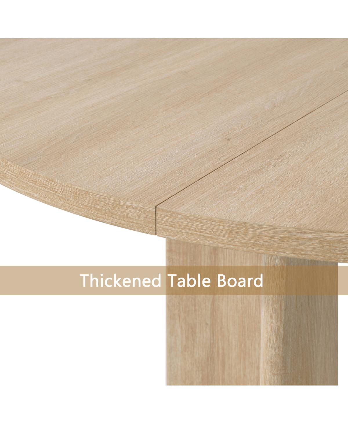 Streamdale Furniture Modern Farmhouse 47.3" Round Dining Table for 4