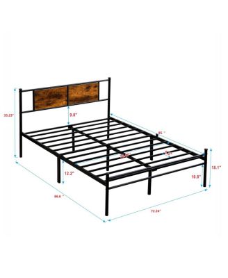 California King Bed Frames, Headboard with wood panel decoration