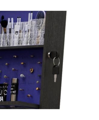 Streamdale 360° Swivel Jewelry Cabinet with Full Length Mirror,