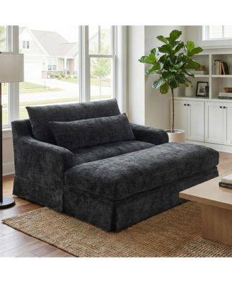 Chenille Sofa Bed, 59.5-Inch Sleeper Sofa, Loveseat