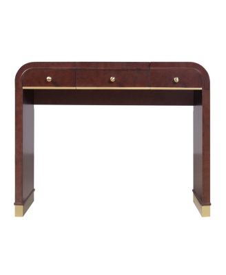 Classic Wood Vanity Desk with Flip Mirror, 3-in-1 Dressing Table