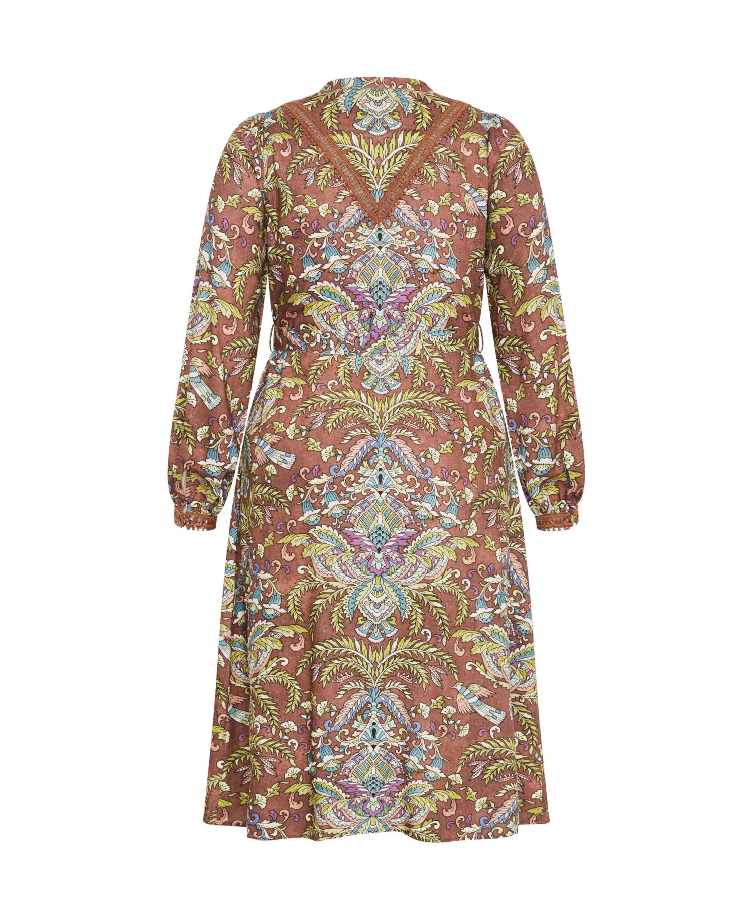 Plus Size Mysteria Print Dress