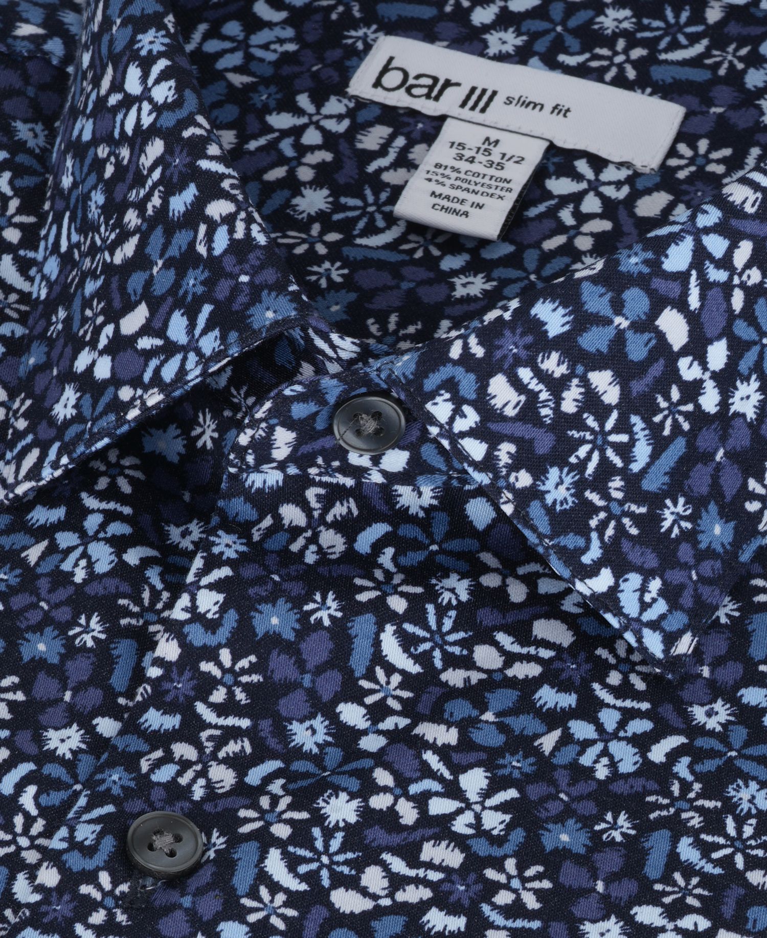 Men's Slim-Fit Pencil Floral Dress Shirt