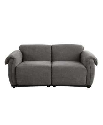 Chenille Modular Sofa with Iron Frame (68.5" L)