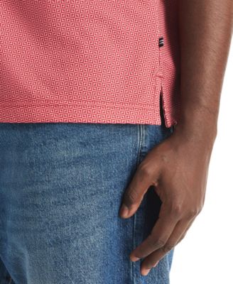 Men's Short-Sleeve Diamond Geo Camp-Collar Shirt